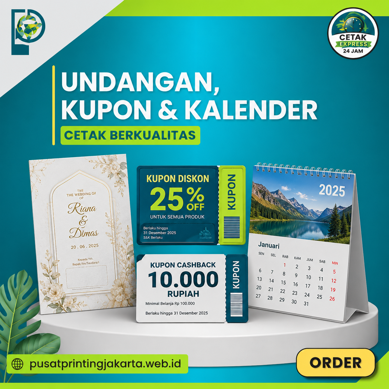 Undangan, Kupon & Kalender
